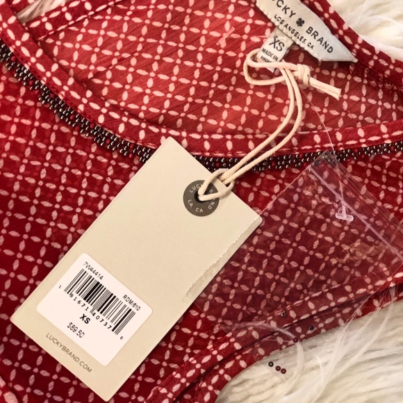 Lucky Brand Cold Shoulder Blouse - Picture 3 of 8